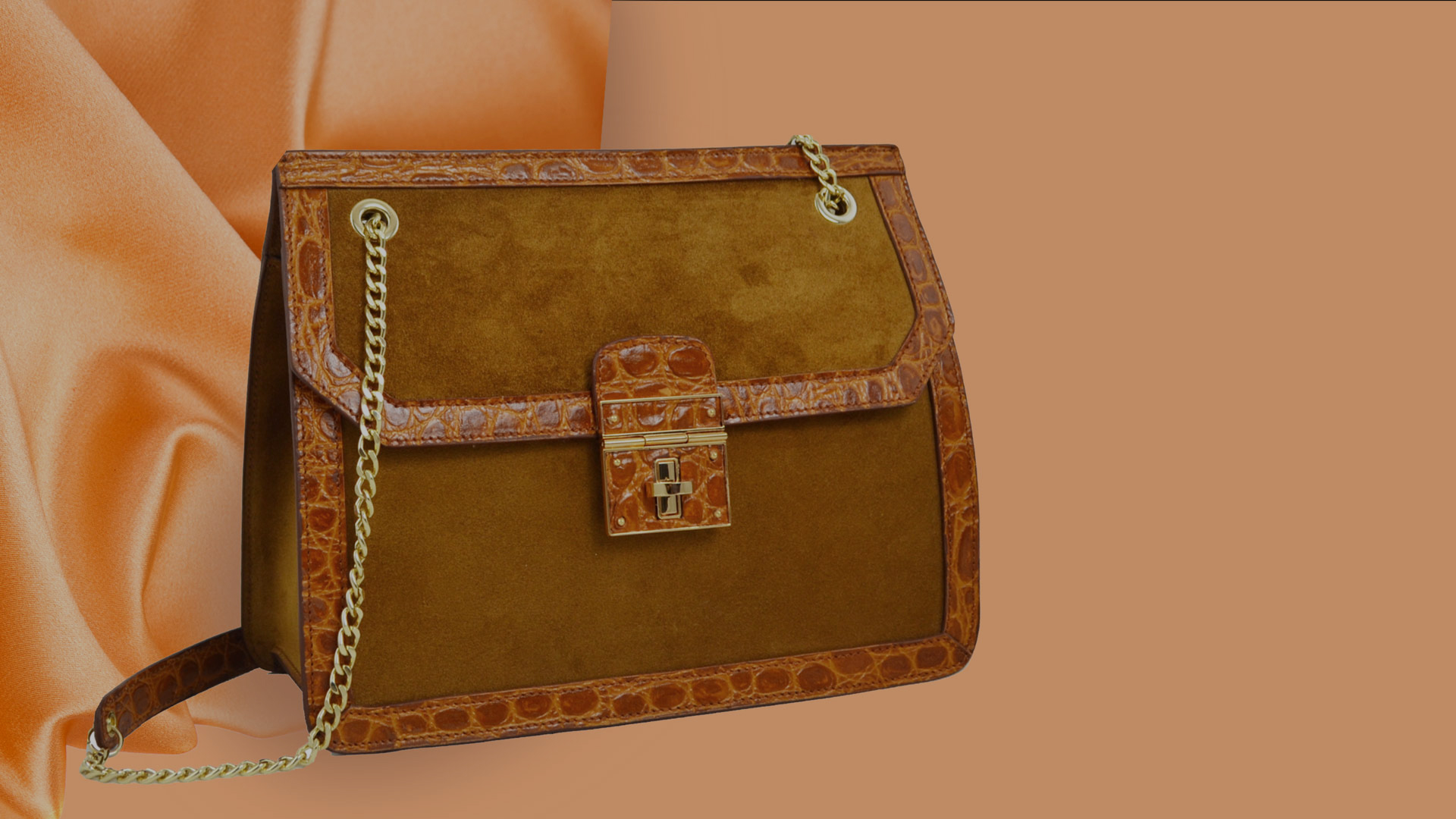 Vintage scene stylish sunglasses and clutch in isometric on beig